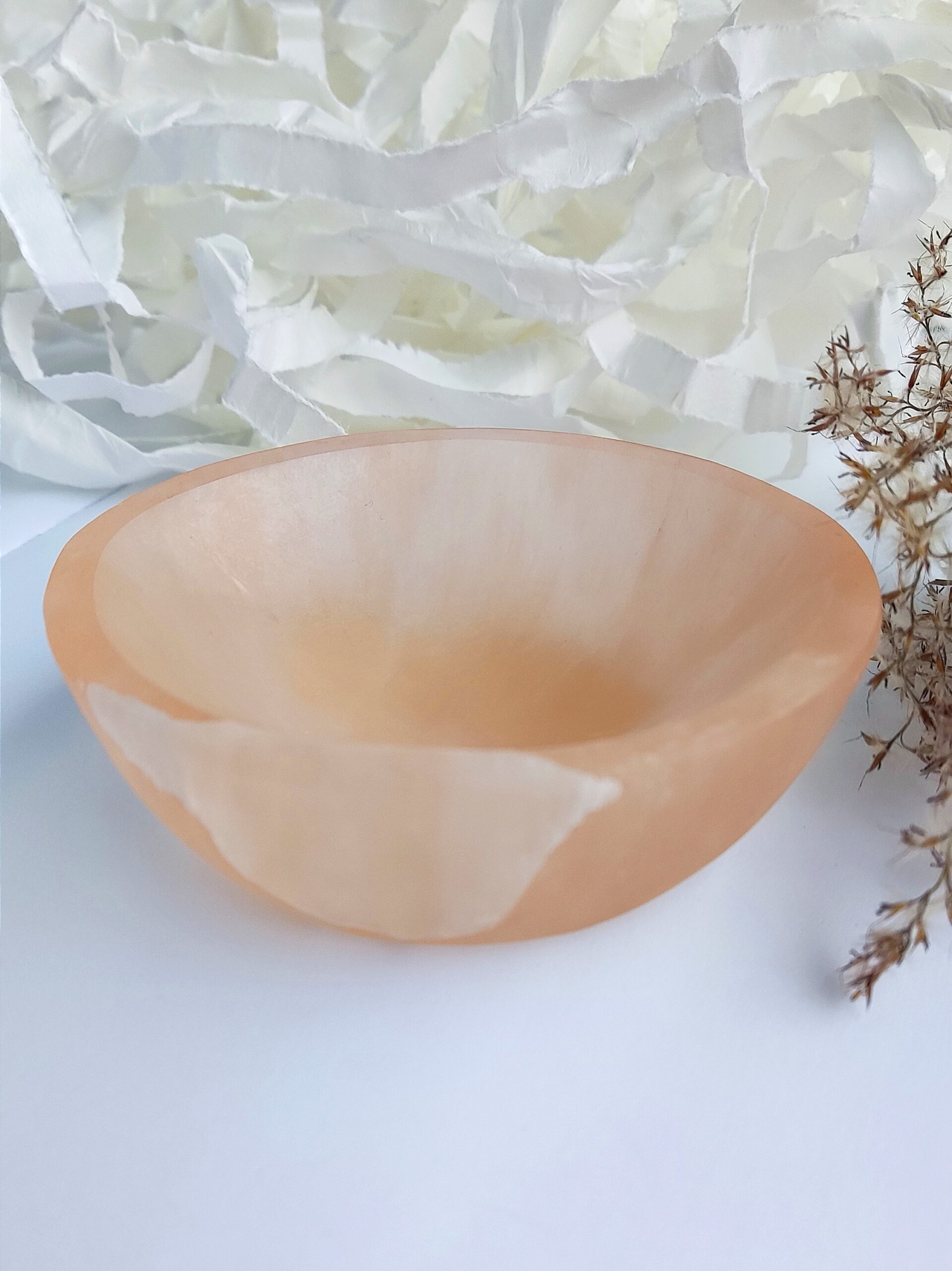 Oranžni Selenit posodica (10 cm) Oranžni Selenit posodica (10 cm) - KRISTALI - 3