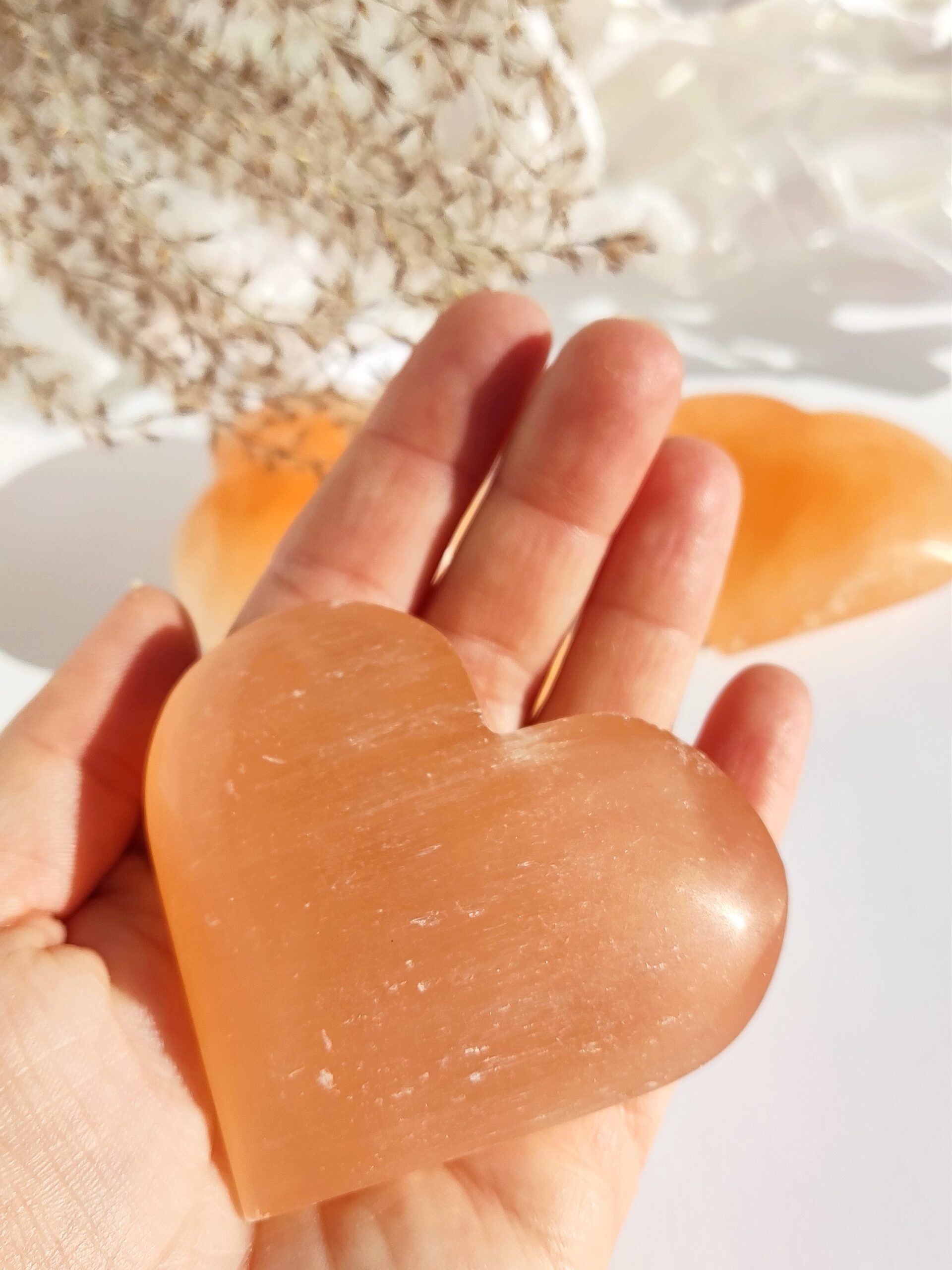 Oranžni Selenit srce - slika 2