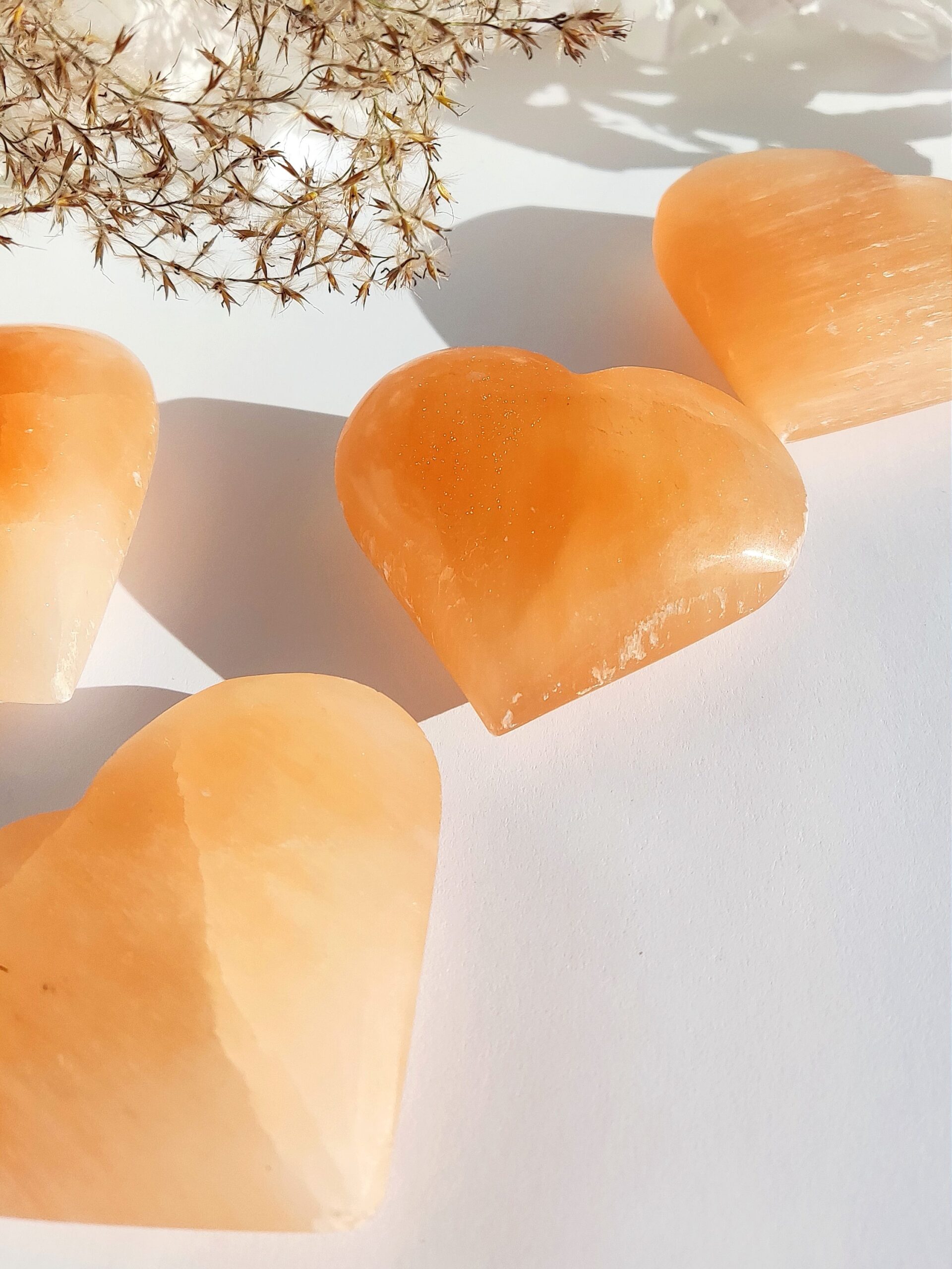 Oranžni Selenit srce - slika 3