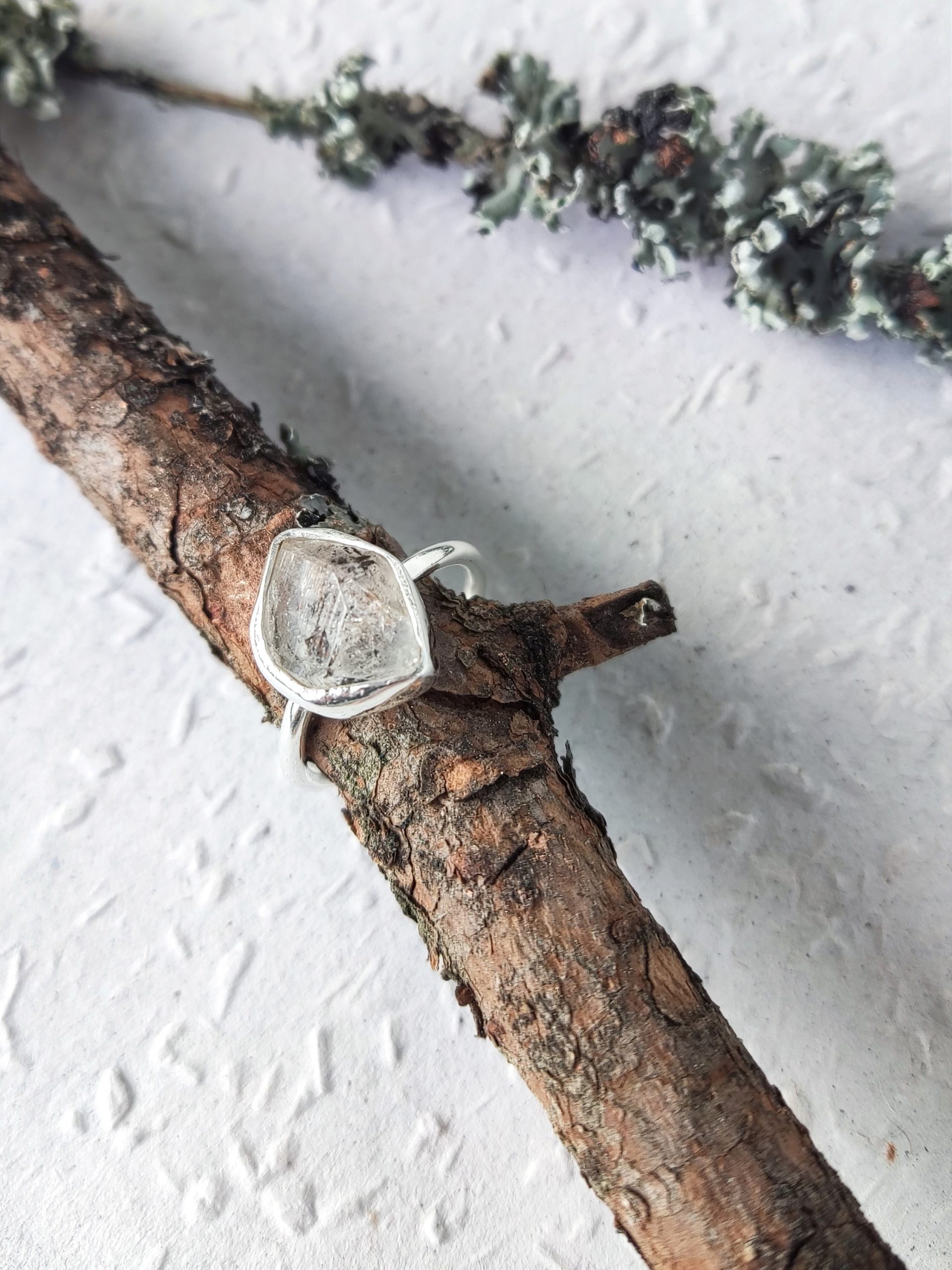 Prstan Raw Herkimer Diamond Prstan Raw Herkimer Diamond - SPRINGS ROOM JEWELRY - 2