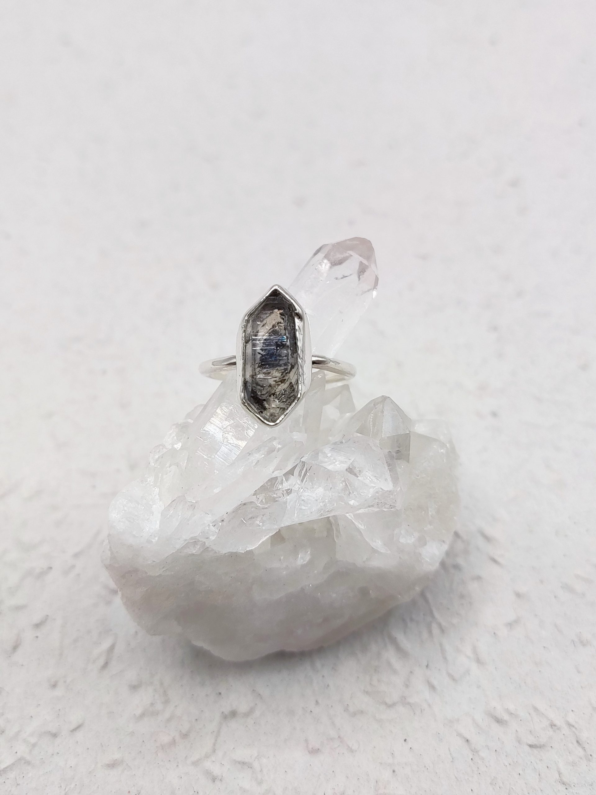 Prstan Raw Herkimer Diamond Prstan Raw Herkimer Diamond - SPRINGS ROOM JEWELRY - 1